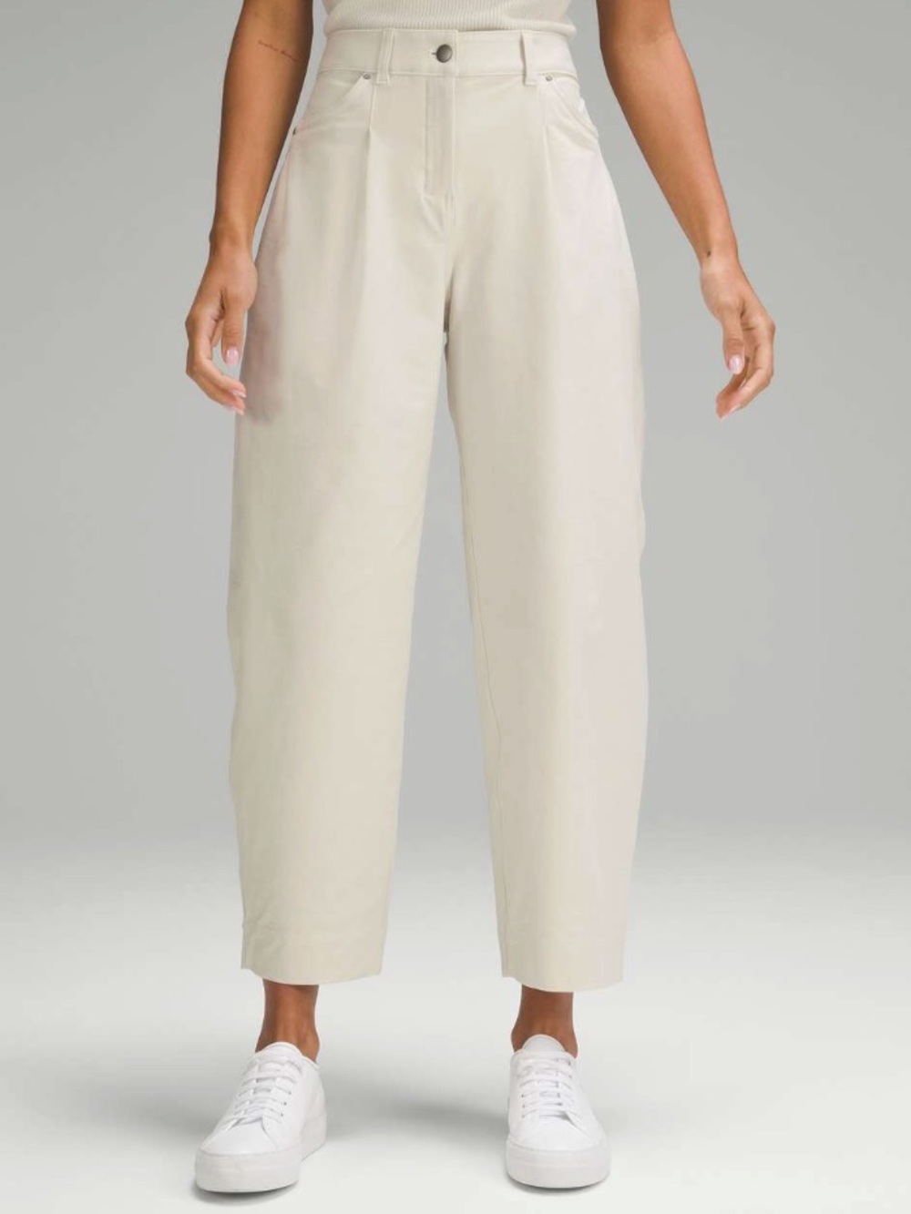 lululemon athletica High-Rise Wide-Leg Pants in Light Cream
